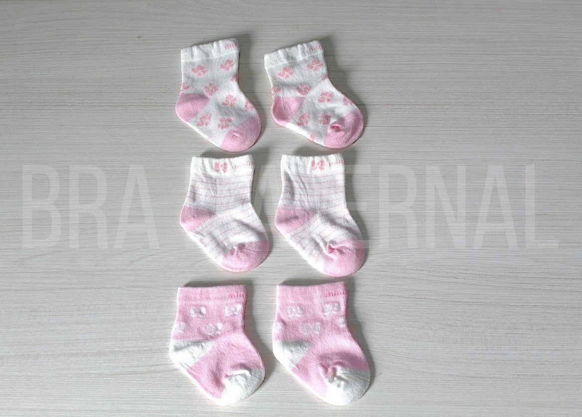 CALCETINES NIÑA ALGODÓN 0-1