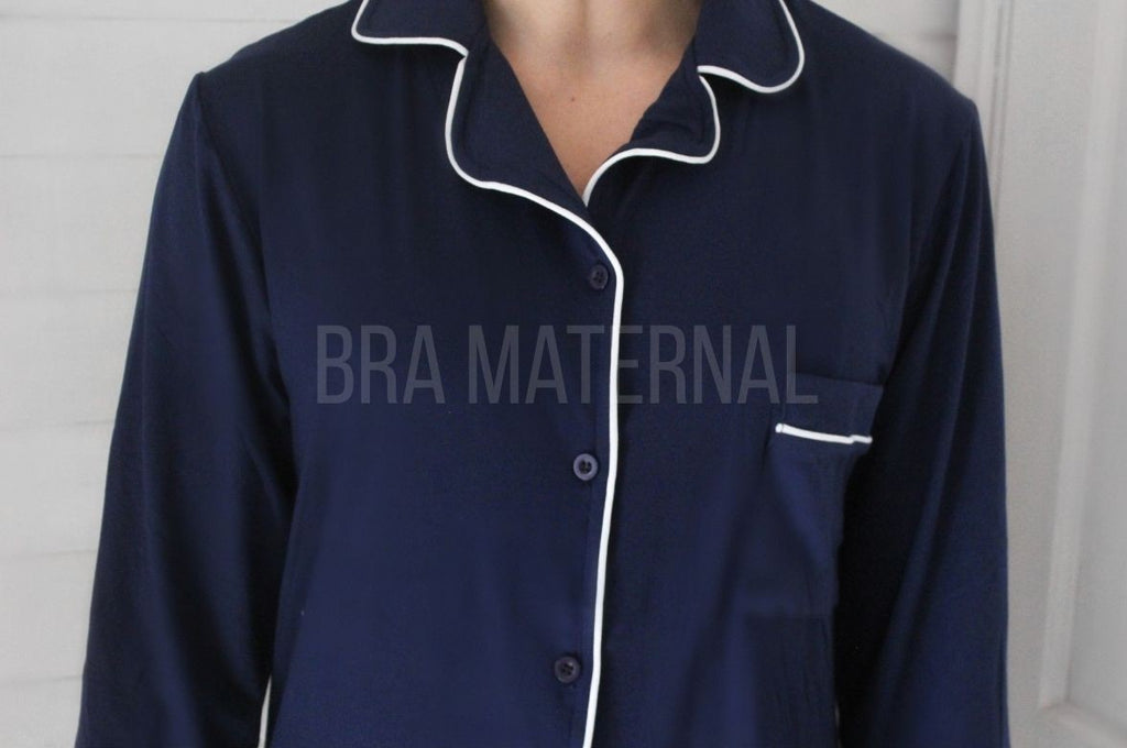CAMISOLA BOTONES AZUL
