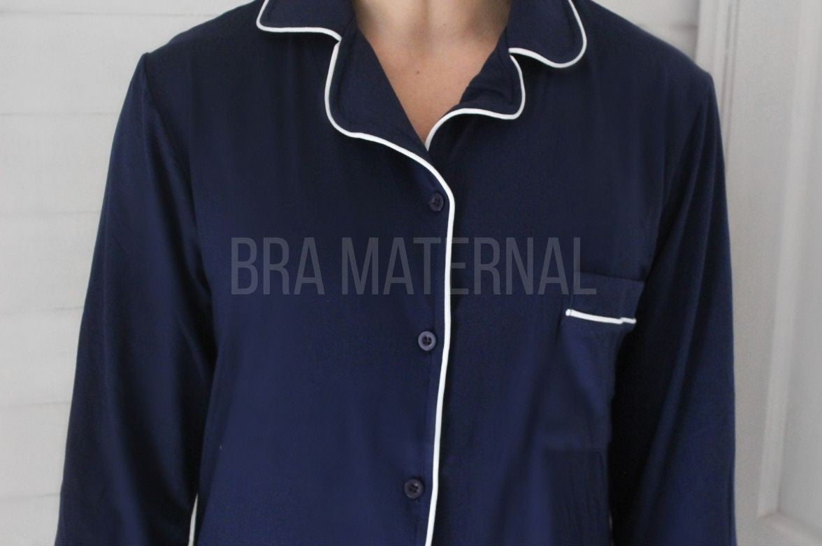 CAMISOLA BOTONES AZUL