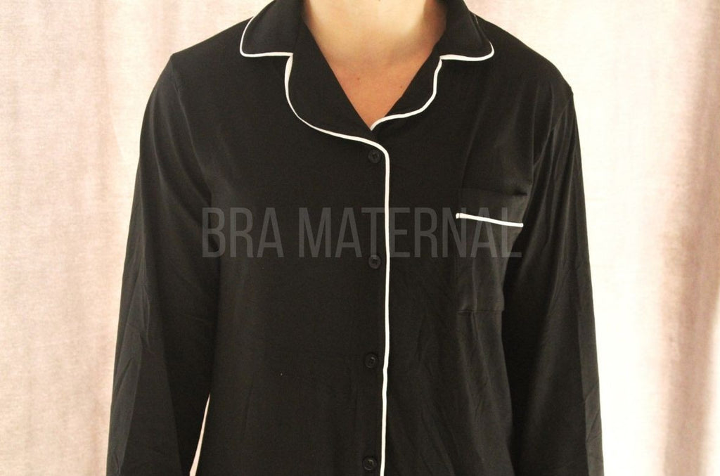 CAMISOLA BOTONES NEGRA