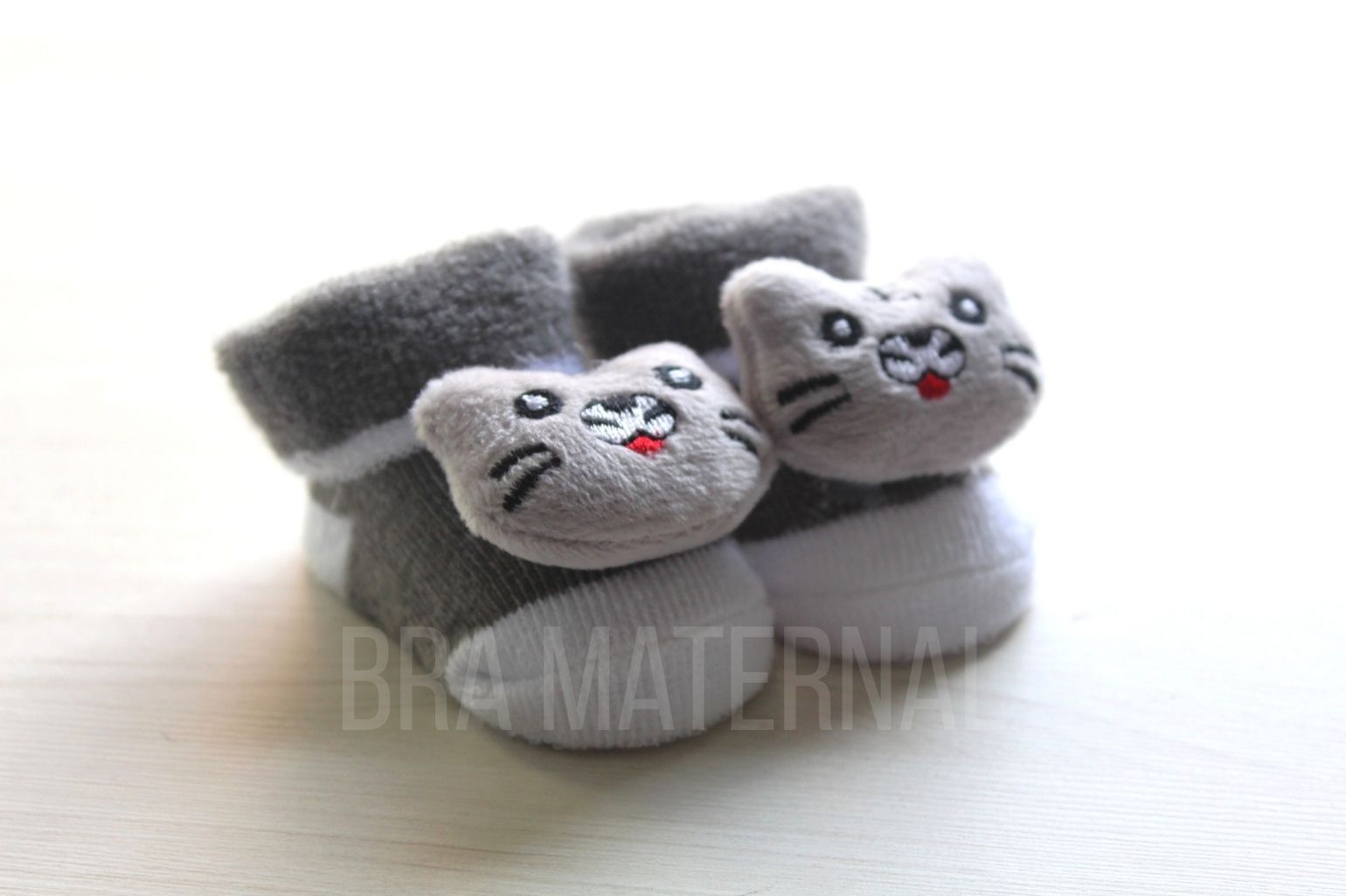 CALCETINES GATO GRIS OSCURO