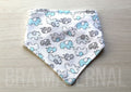 BANDANA ELEFANTES GRIS, BLANCO Y CELESTE