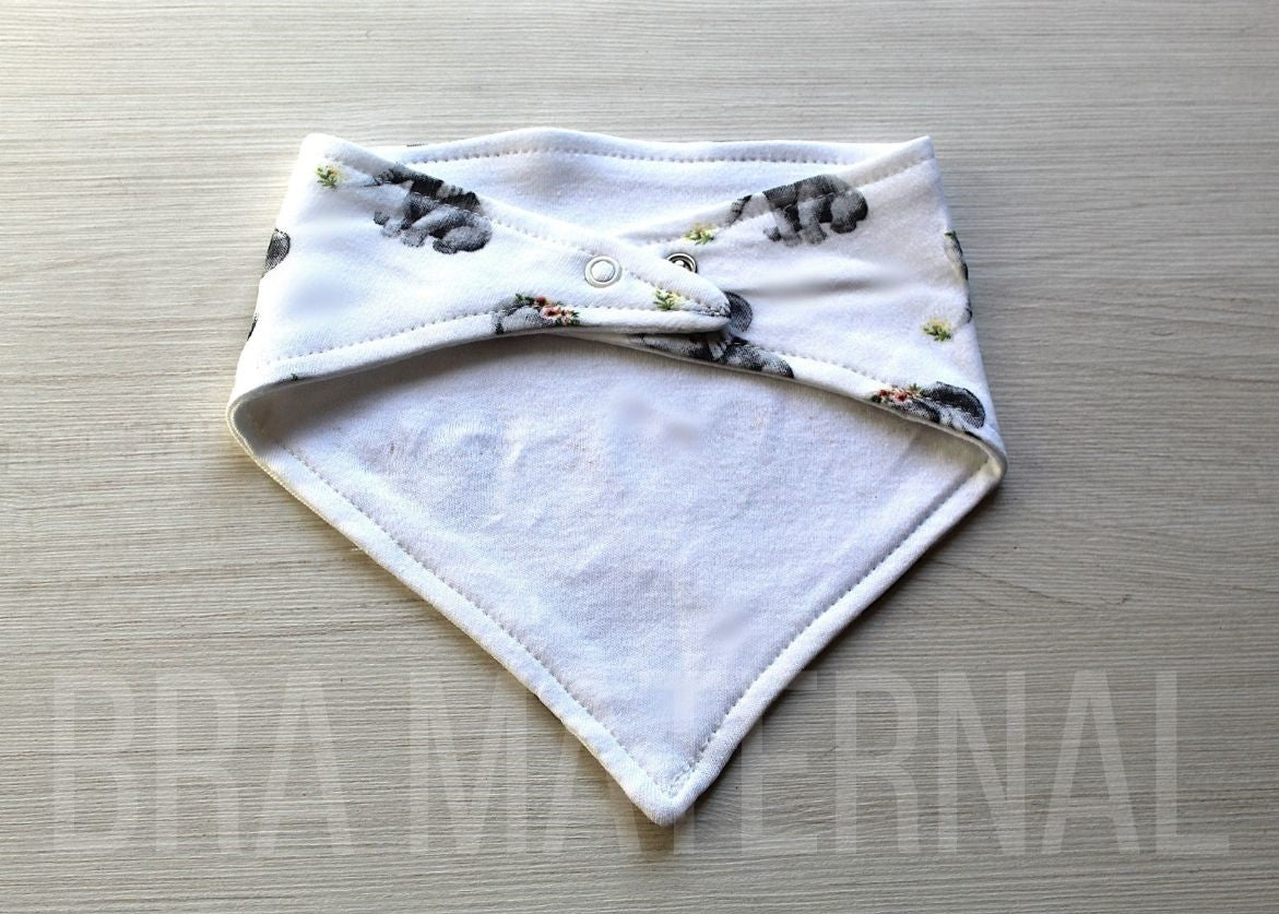 BANDANA ELEFANTES CON FLORES