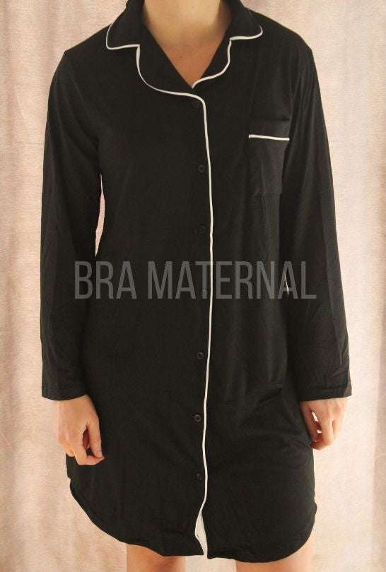 CAMISOLA BOTONES NEGRA