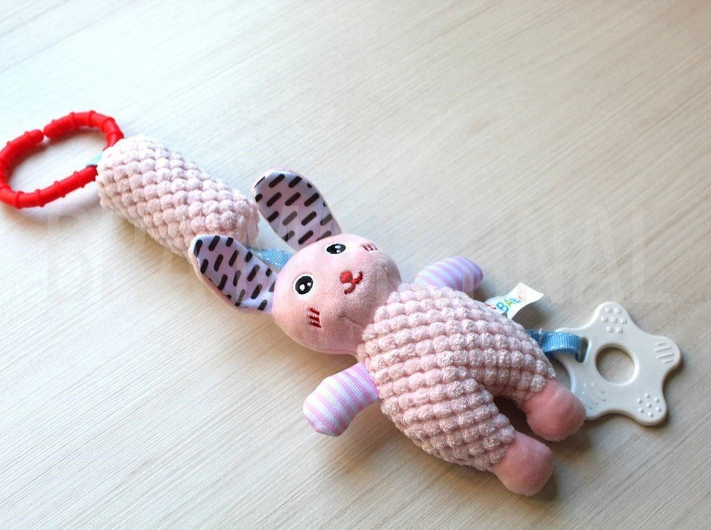 SONAJERO CONEJO ROSADO