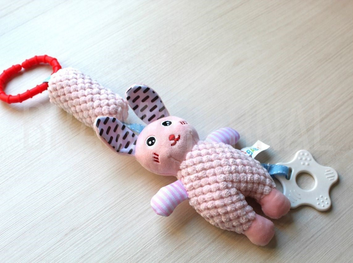 SONAJERO CONEJO ROSADO