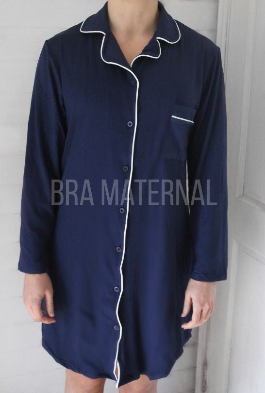 CAMISOLA BOTONES AZUL