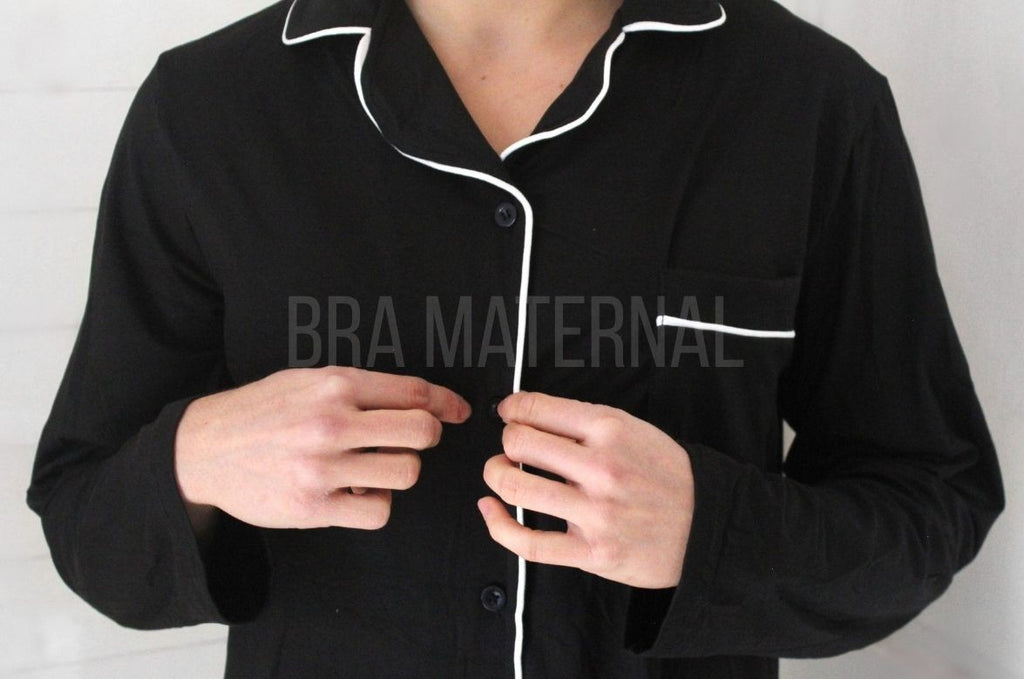 CAMISOLA BOTONES NEGRA
