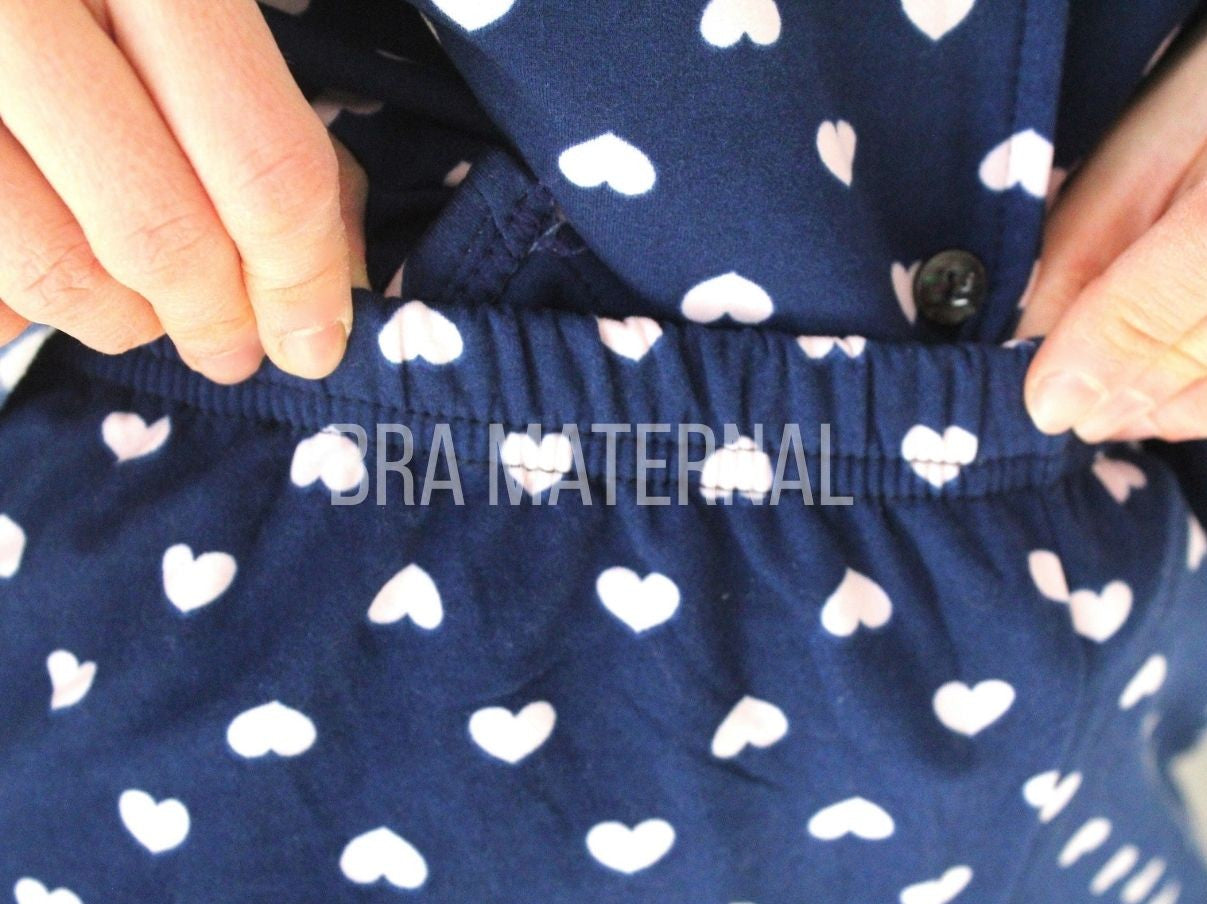 PIJAMA INVIERNO AZUL CORAZONES