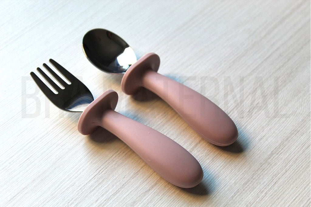 CUBIERTOS BEBÉ ROSADO