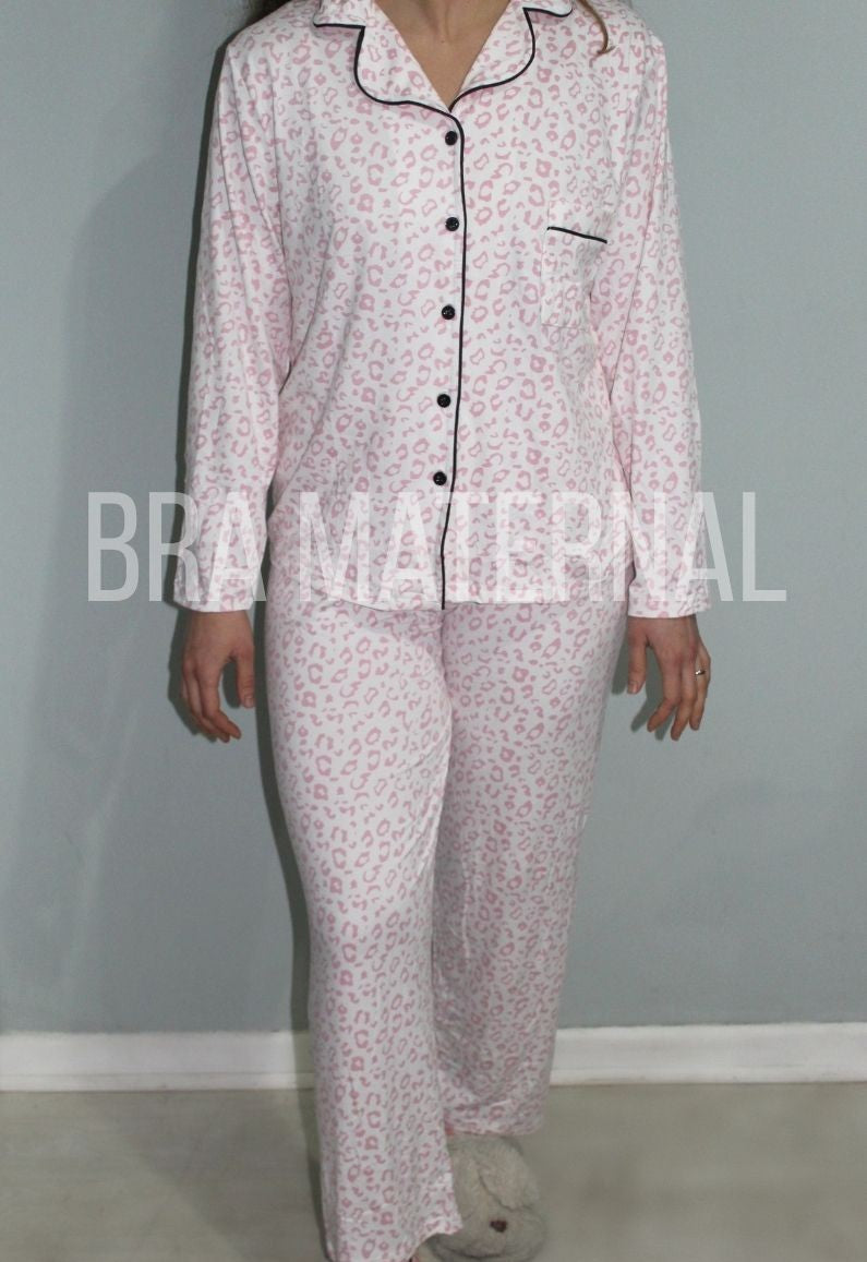PIJAMA ANIMAL PRINT ROSADO