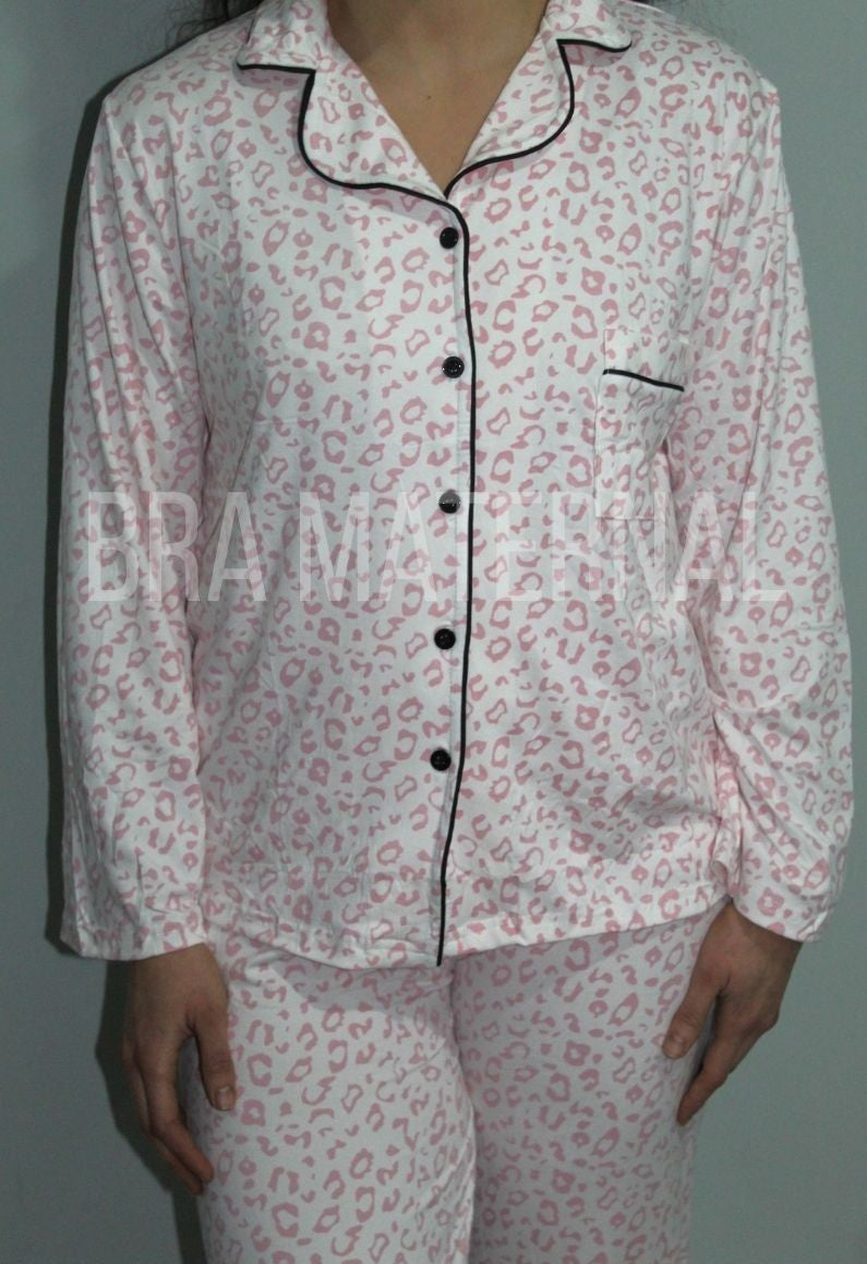 PIJAMA ANIMAL PRINT ROSADO